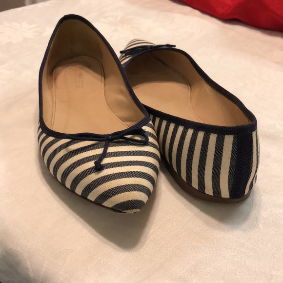 J.Crew Striped Gemma flats size 6 1/2 - Picture 2 of 10